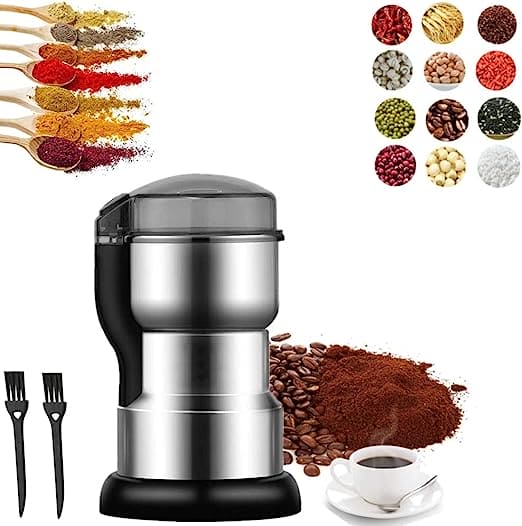 Electric Coffee Grinder, Multifunction Smash Machine, Home Food Powder Crusher, Home Cafe Grander, Multipurpose Kitchen Spices Blender, Seasonings Mill Powder Grinding Machine Tool, Low Noise Multifunction Smash Machine Electric Coffee Grinder, Multifunction Smash Machine, Home Food Powder Crusher, Home Cafe Grander, Multipurpose Kitchen Spices Blender, Seasonings Mill Powder Grinding Machine Tool, Low Noise Multifunction Smash Machine
